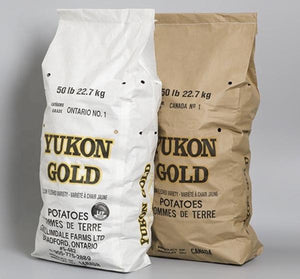 50lb - NEW FRESH Yukon Gold Potatoe Bag